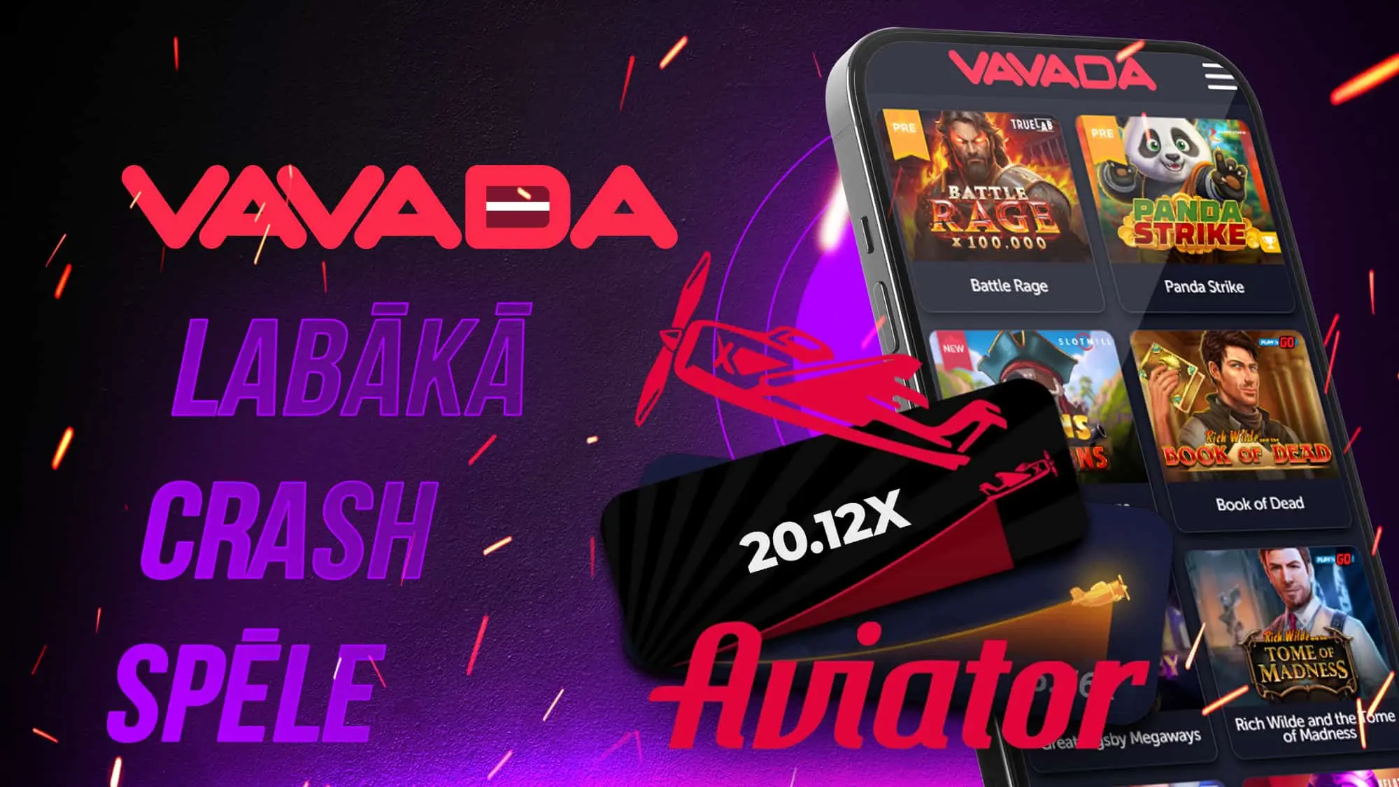 Spēlējiet labāko spēli Aviator Vavada kazino