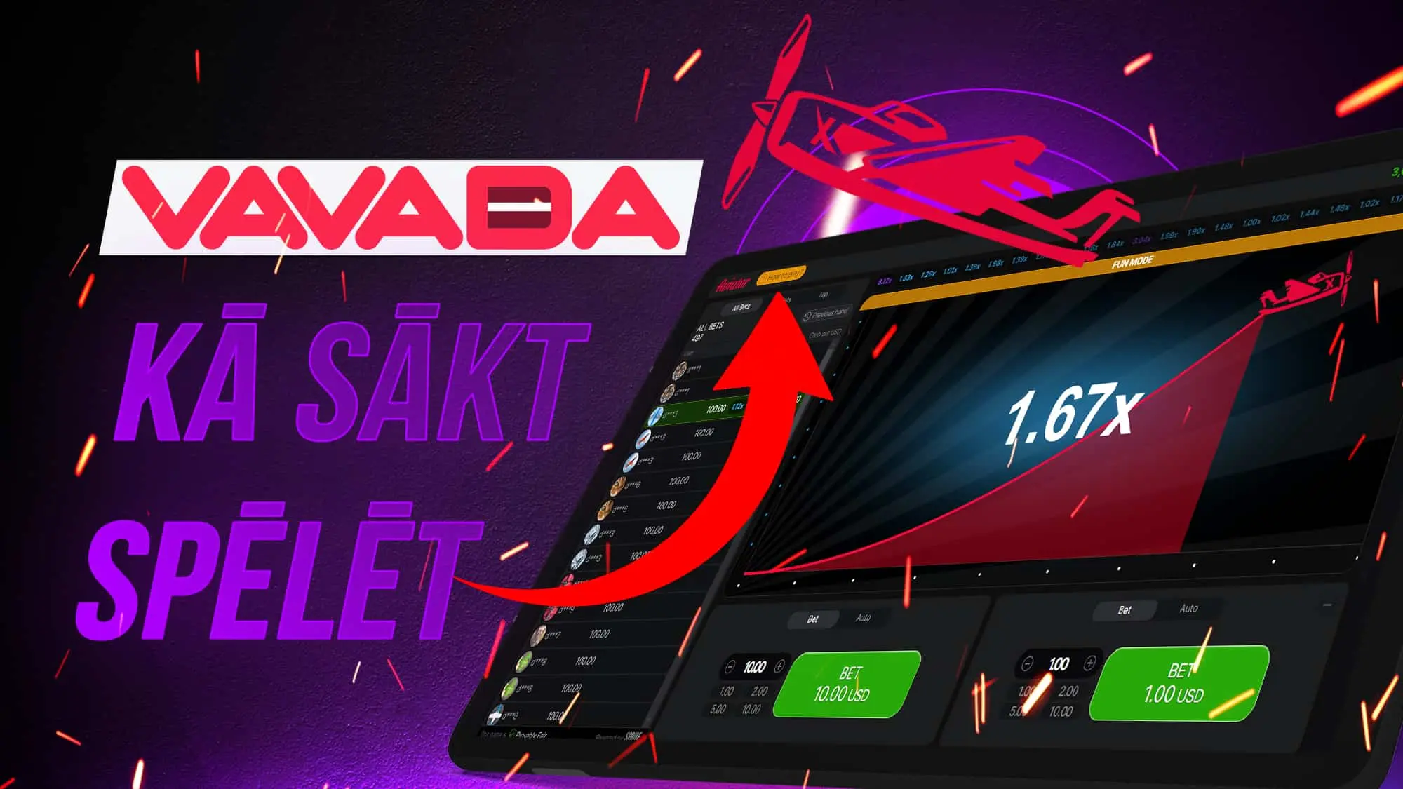 Izlasi spēles Aviator noteikumus