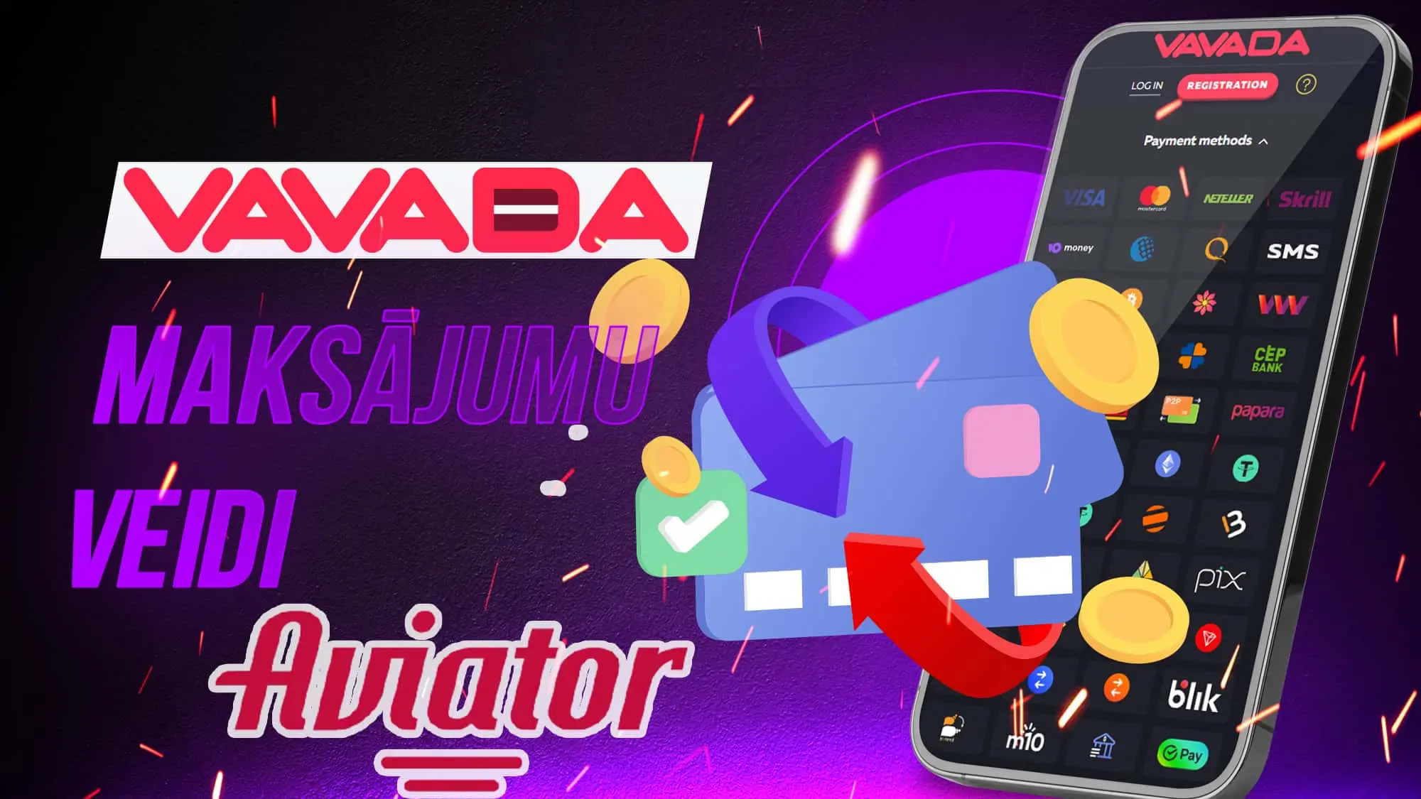 Daudzas iemaksas un izņemšanas metodes mūsu kazino vietnē